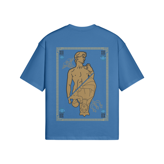 T-SHIRT HOMME BONNE MERE X DAVID BLEU