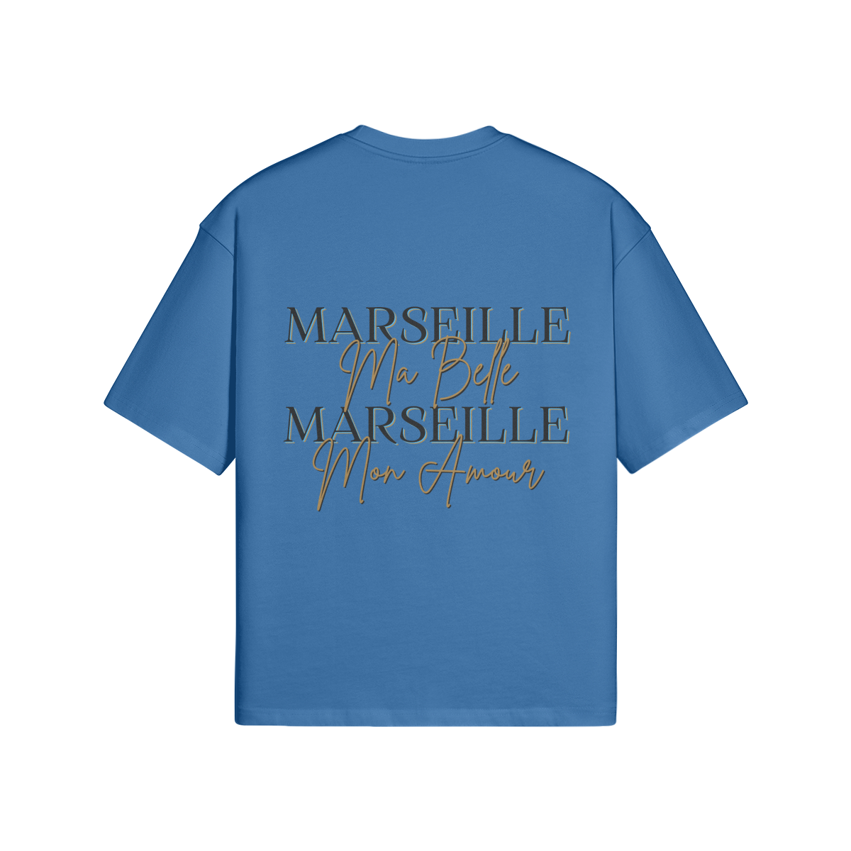 T-SHIRT HOMME MARSEILLE MA BELLE MARSEILLE MON AMOUR BLEU