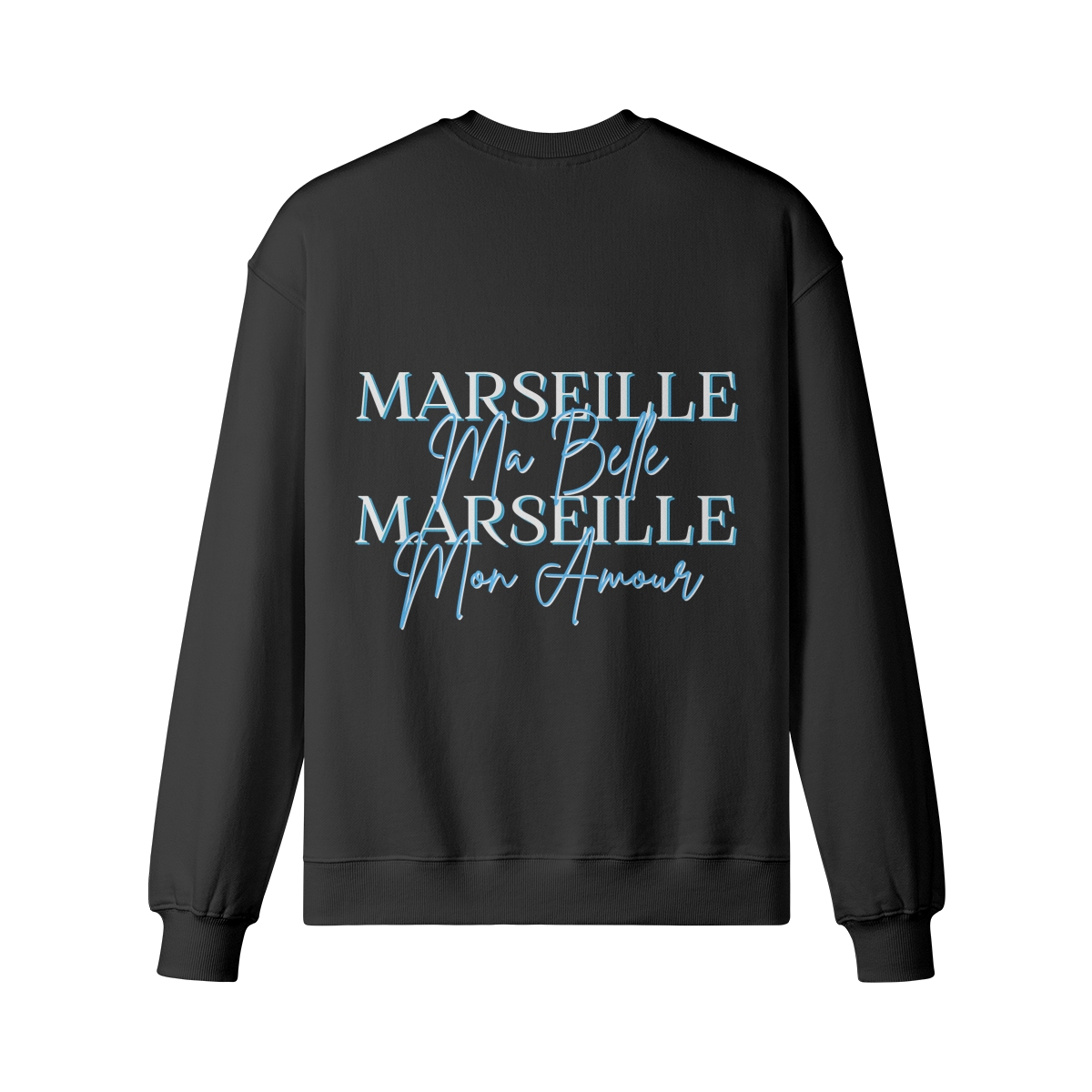 PULL HOMME MARSEILLE MA BELLE MARSEILLE MON AMOUR NOIR